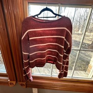 Double Zero Large pink and white sweater!!